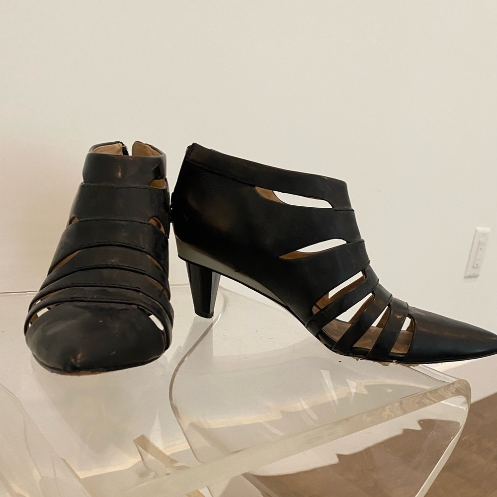 Gwen Stefani L.A.M.B. 
All Leather Black Bootie